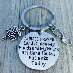 Nurse Prayer Keychain - RN